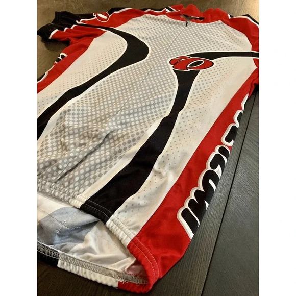 Pearl iZumi Cycling Jersey 3/4 Zip Red & Black Size Large L Made In USA - Picture 2 of 12